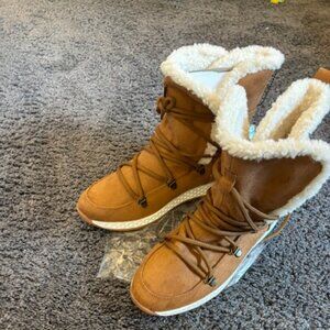 Jslides Camel Lace Boots